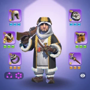 whiteout survival account for sale with 204M power all purple gears