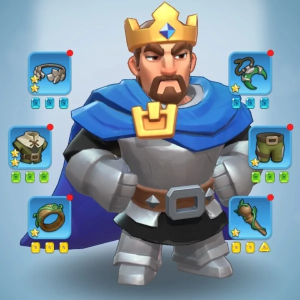 KD4x | 60M | VIP 7 | TC 30 | Hero 6 SSR | Max 1 Hero | 46k gems