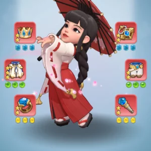 kingshot account for sale with 607M power. whale account