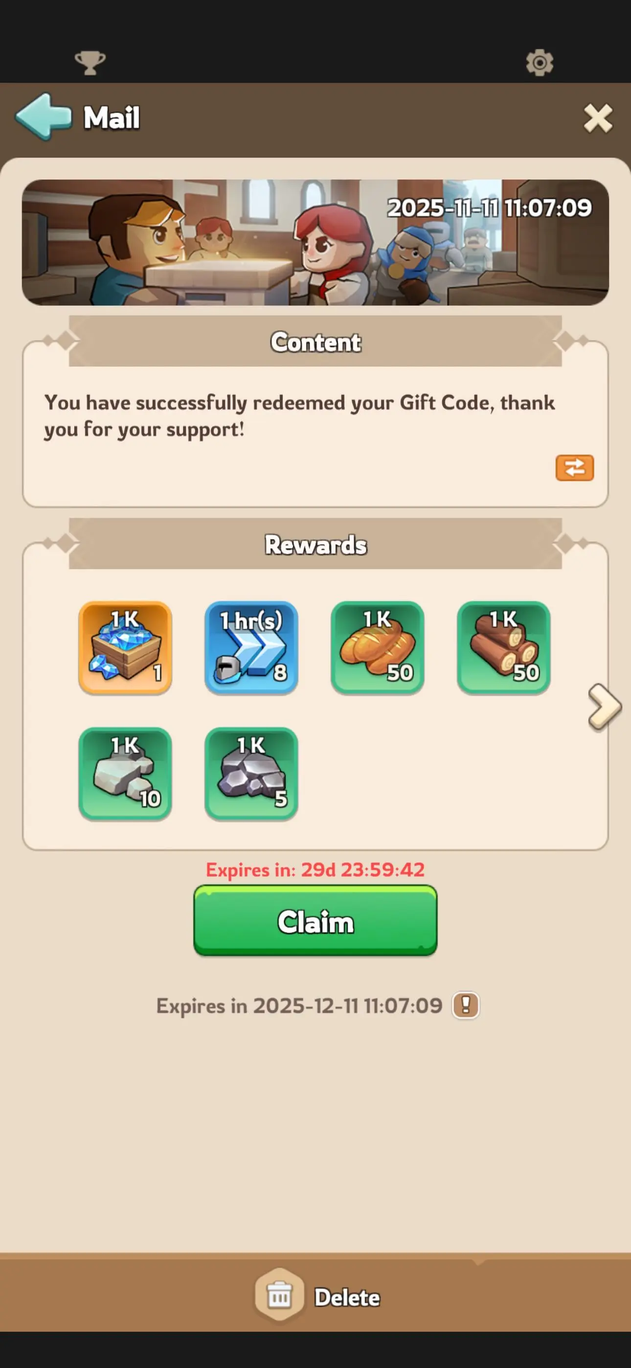 Kingshot Gift Code Reward
