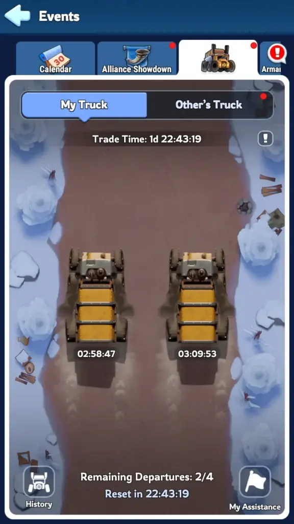 My Truck section in Tundra Trade Route
