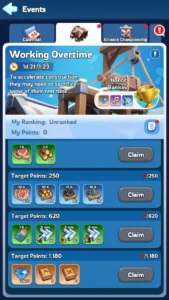 Whiteout Survival Working Overtime Event Rewards