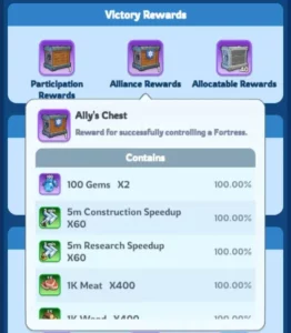 whiteout survival event fortress battle alliance rewards