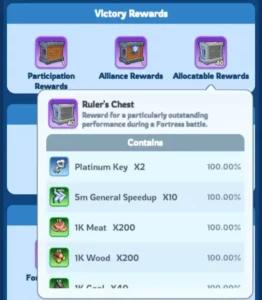 whiteout survival event fortress battle allocatable rewards