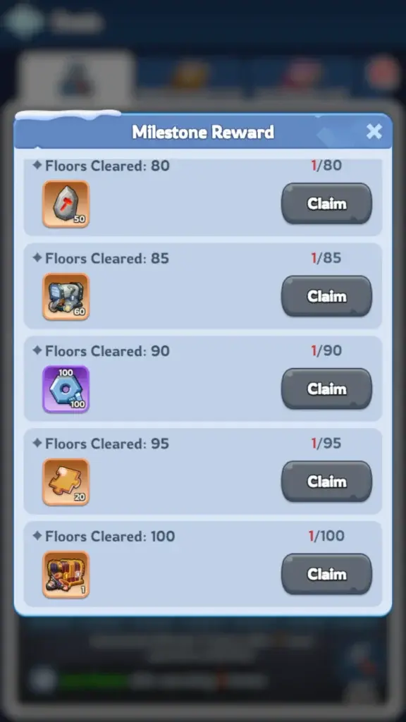 Whiteout Survival Treasure Hunter milestone rewards