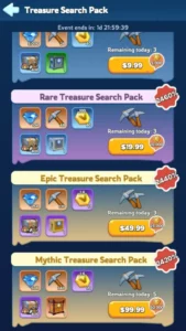 whiteout survival event trreasure hunter packs