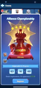 whiteout survival events alliance chanpionship register