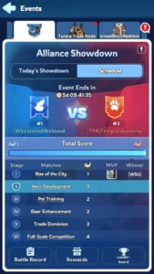 whiteout survival events alliance showdown schedule