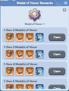 whiteout survival events king of icefield medal of honor rewards