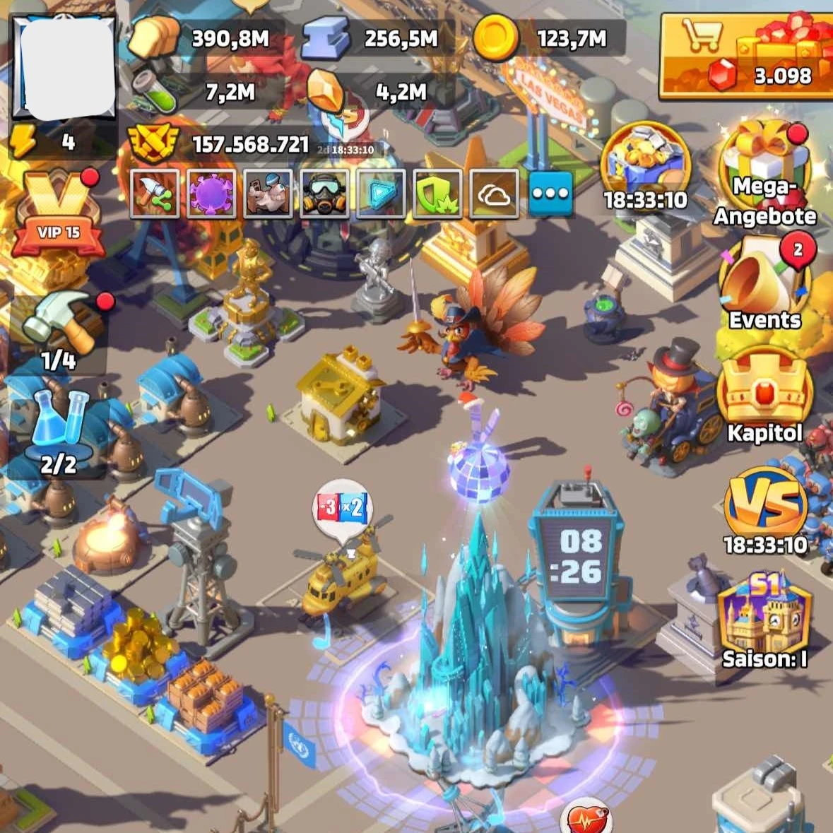 last war account for sale with 157M power. whale account