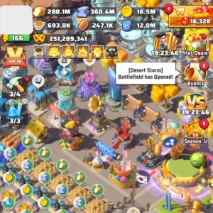 last war account for sale with 271M power, whale account