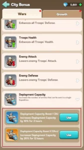 Command Center Guide - Level Up & Dominate Increase Troop Deployment Capacity 3