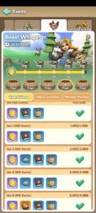 Kingshot Beast Whisperer Event Guide- Tasks & Rewards Day 4 Tasks 1