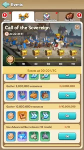 Kingshot Call of the Sovereign Event Guide & Rewards Gen 3 Change 2