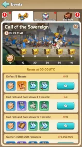 Kingshot Call of the Sovereign Event Guide & Rewards Gen 3 Change 3