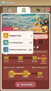 Kingshot Dominate Kingdom of Power (KvK) Event Guide Personal Rewards Chest 3