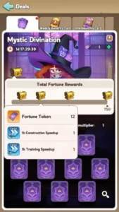 Kingshot Mystic Divination Guide Tips & Rewards Total Fortune Rewards 2