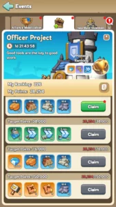 Kingshot Officer Project Guide- Dominate the Event! Type 1 Forgehammer Milestone Rewards 2