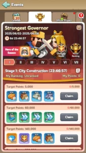 Kingshot Strongest Governor Event Guide & Tips Point Milestones Rewards 1