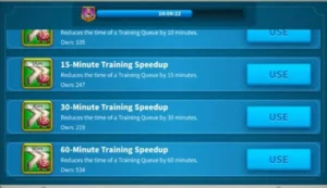 Rise of Kingdoms Best Troops & Training Guide Training Speedups