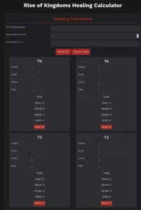 Rise of Kingdoms Calculators Dominate ROK & Conquer Healing