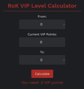 Rise of Kingdoms Calculators Dominate ROK & Conquer VIP Level