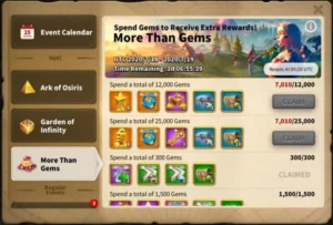Rise of Kingdoms Dominate More Than Gems Event Preview