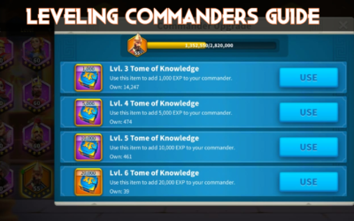 Rise of Kingdoms: Level Up Commanders FAST Guide