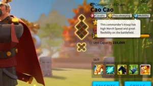 Rise of Kingdoms Max Cavalry March Speed Guide Mobility Talent Commander