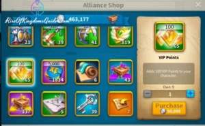 Rise of Kingdoms VIP Point & VIP Level Guide Alliance VIP