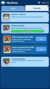 Whiteout Survival Max Gathering Speed Tips & Tricks Purchase Gathering Speed Boost