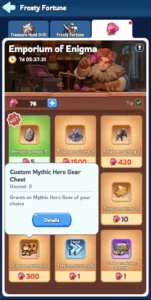 Whiteout Survival Mythic Hero Gear Frosty Fortune Event