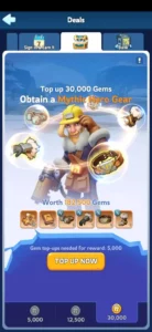 Whiteout Survival Mythic Hero Gear Top up Rewards