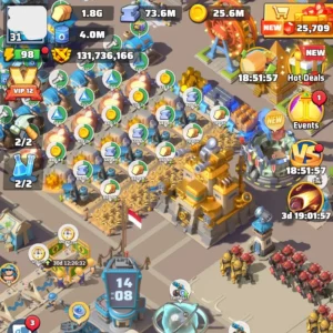 last war account for sale with 131M power