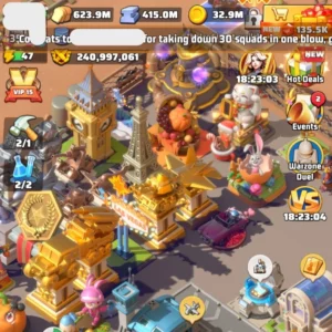 last war account for sale with 280M power, WHALE account