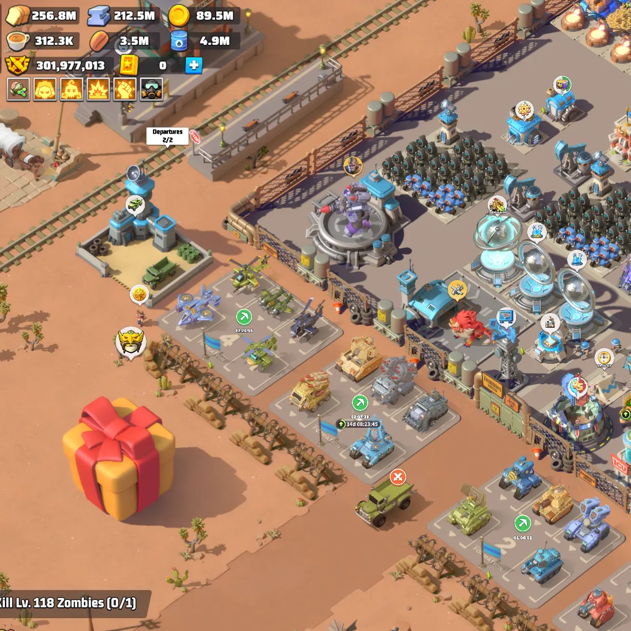 last war account for sale with 302M power, medium account