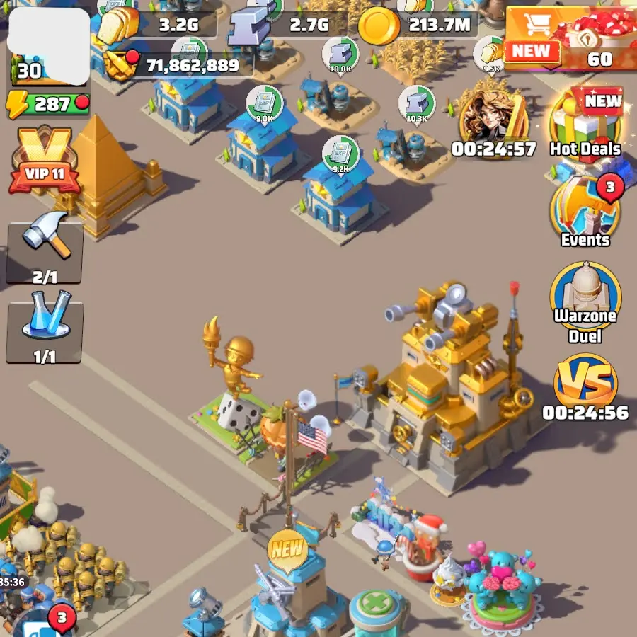 last war account for sale with 72M power