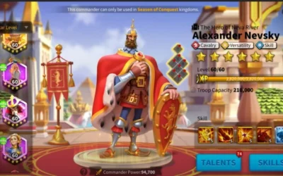 Alexander Nevsky ROK Guide: Skills, Talents, & Pairings