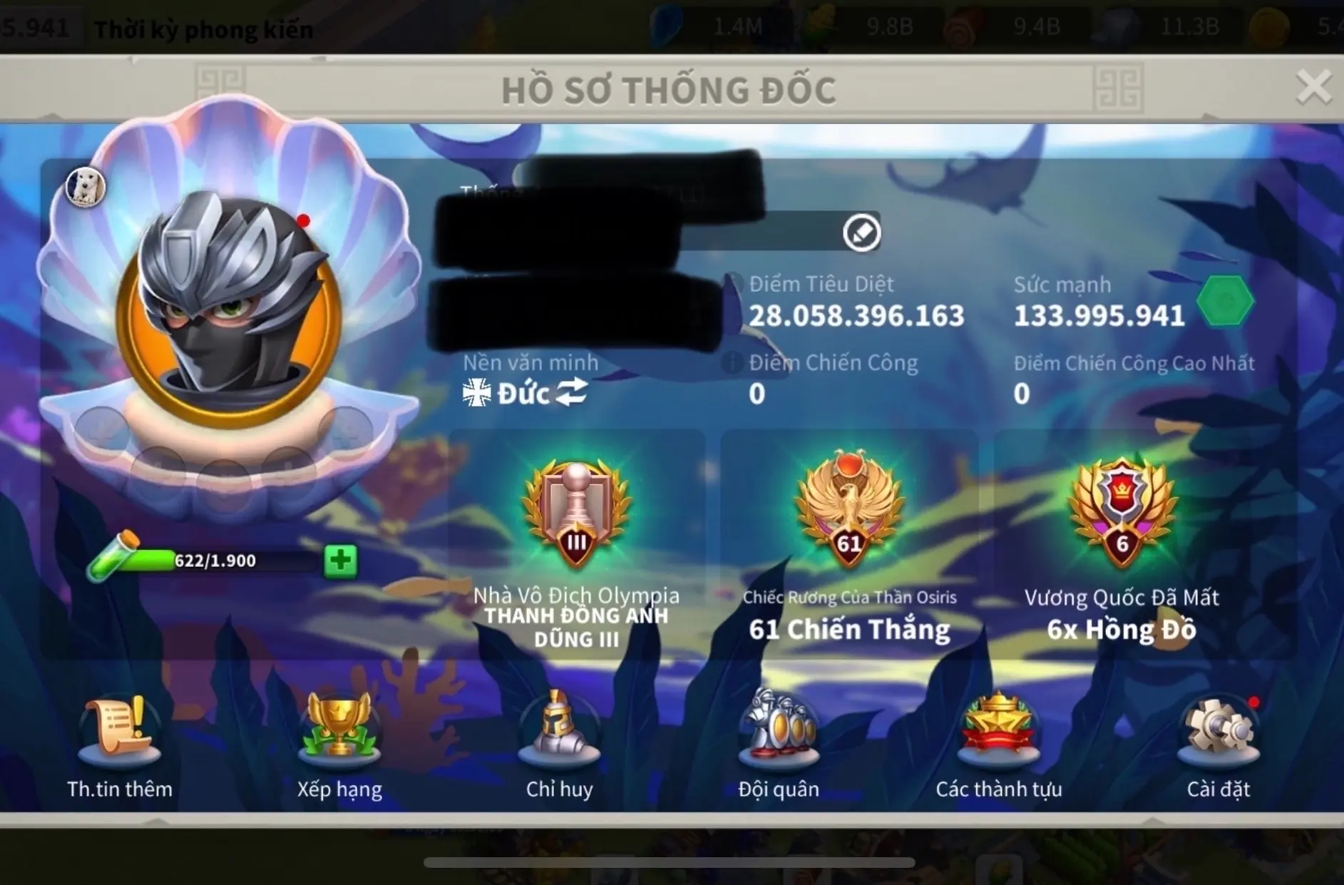 kingshot account for sale with 166M power