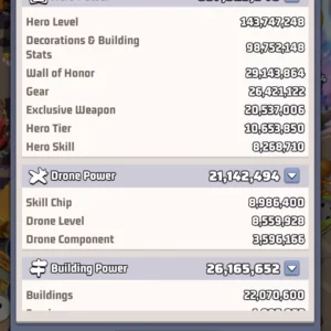 last war account for sale THP 337M