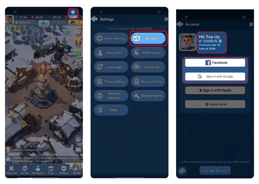 How to check In-game Bound account