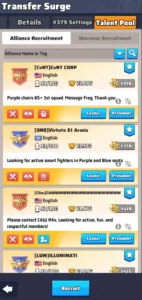 Last War Last War Transfer Surge Guide 2026 – Server Transfer Guide Talent Pool 1