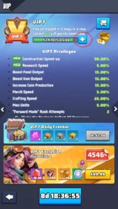 Last War Survival VIP Points Buying with Diamonds 1