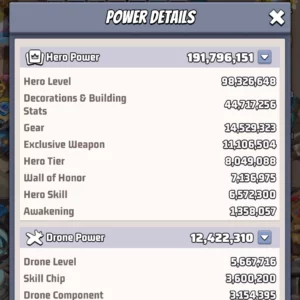 last war account for sale THP 191M