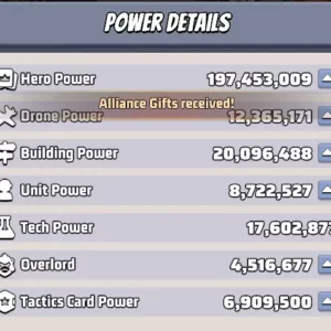 last war account for sale THP 197M