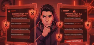 Information a legit game top-up service should not ask for