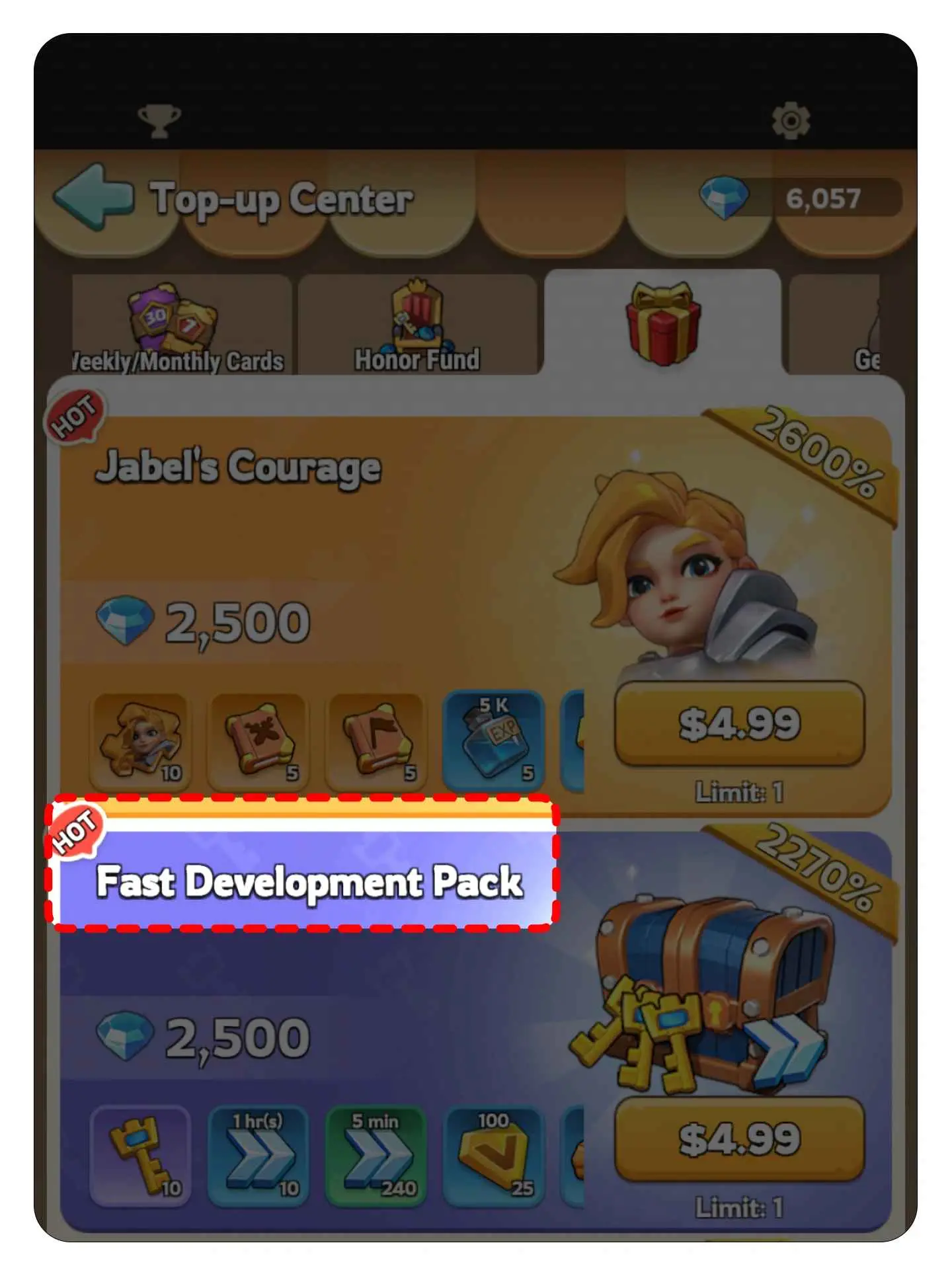 example packs Kingshot