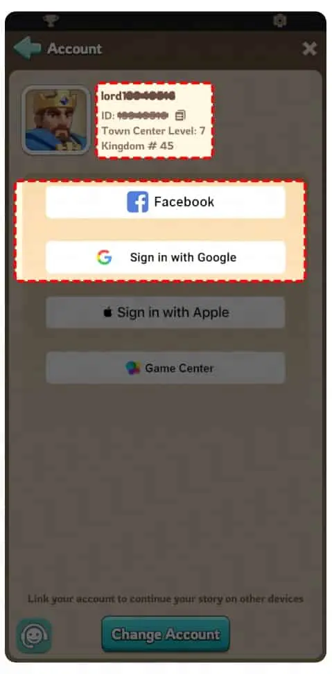 how to check your ID Kingshot