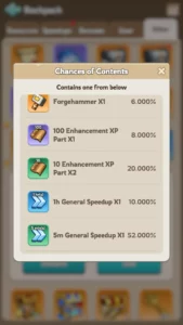 Kingshot Master Roman Arena Star Chest Chances of Contents 1