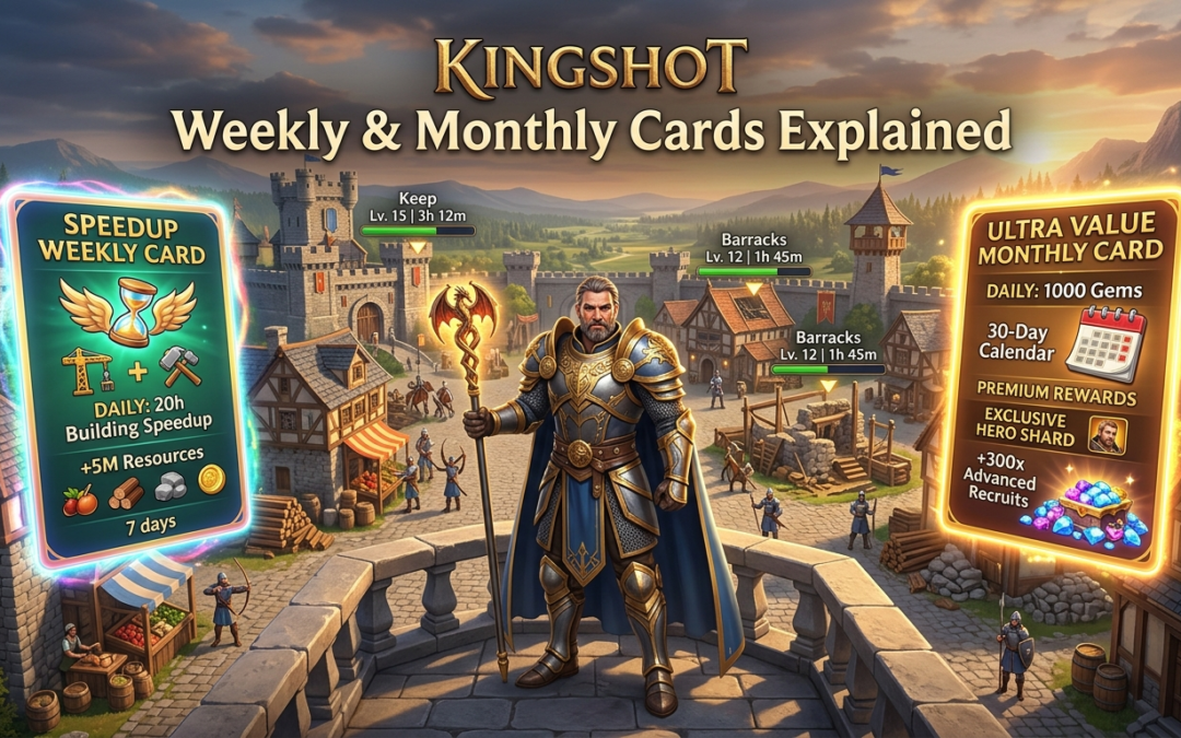 Kingshot Weekly & Monthly Cards Explained